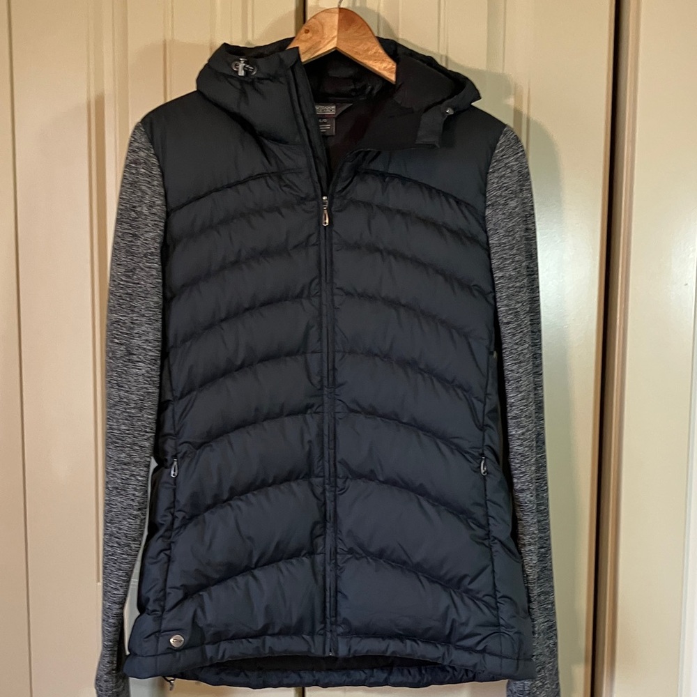 Outdoor Research Black and Gray Down Puffer Jacket